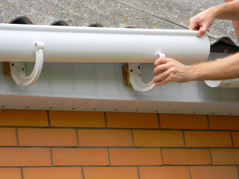 Rain Gutters Installation detail